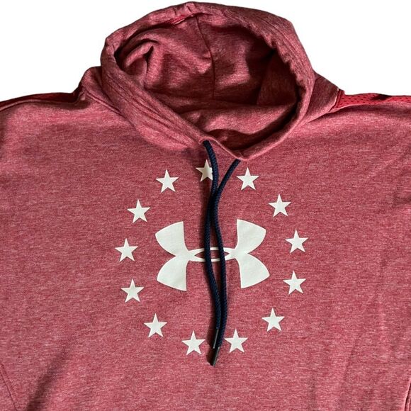 Under Armour UA Freedom Funnel Neck Women’z Sz Small Stadium Red GUC - Picture 5 of 16